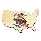 America250™ Cannon Magnet Cutout-USA