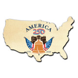 America250™ Liberty Bell Magnet Cutout-USA