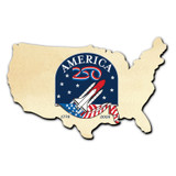 America250™ Rocket Magnet Cutout-USA