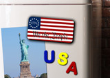 1776 American Flag "We The People" Magnet Long