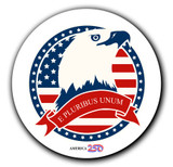 E Pluribus Unum Magnet Round