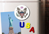 American Coat of Arms Magnet Round