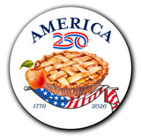 America250™ Pie Magnet Round