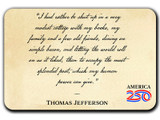 "Letting the World Roll on" America250™ Magnet Standard