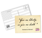 "Give Me Liberty, Or Give Me Death" Postcard