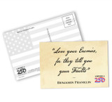 "Love Your Enemies" Postcard