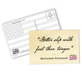 "Better Slip With Foot" Postcard