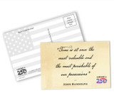 "Time is at Once" Postcard