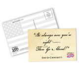 "Be Always Sure" Postcard