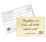 "Everything Comes" Postcard