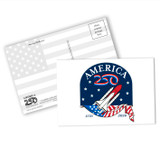 America250™ Rocket Postcard