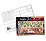 Franklin D. Roosevelt Quotes Postcard