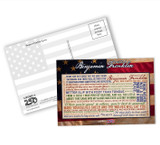 Benjamin Franklin Quotes Postcard