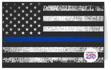 Thin Blue Line Greeting Card