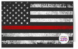 Thin Red Line Greeting Card