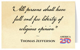 "All Persons Shall Have" Greeting Card