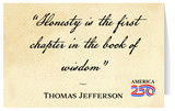 "Honesty Is The First Chapter" Greeting Card