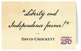 "Liberty and Independence" Greeting Card