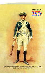 Johnson's Royal Regiment of New York Greeting Card