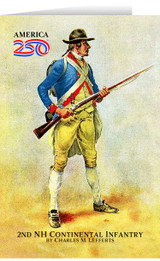 2nd NH Continental Infantry Greeting Card