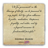 "Fundamental Principles" Tumbled Stone Coaster