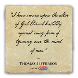 "I Have Sworn" Tumbled Stone Coaster