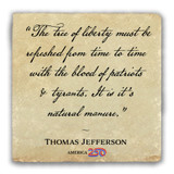 "The Tree of Liberty" Tumbled Stone Coaster