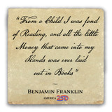 "From a Child" Tumbled Stone Coaster