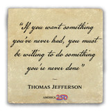 "If You Want Something" Tumbled Stone Coaster