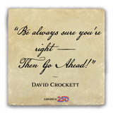 "Be Always Sure" Tumbled Stone Coaster