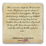 "We Are Not Enemies" Tumbled Stone Coaster