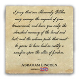 "I Pray" Tumbled Stone Coaster