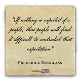 "If Nothing is Expected" Tumbled Stone Coaster