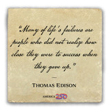 "Life's Failures" Tumbled Stone Coaster