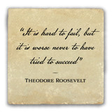 "It is Hard" Tumbled Stone Coaster