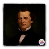 Andrew Johnson Tumbled Stone Coaster