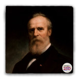 Rutherford B. Hayes Tumbled Stone Coaster