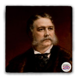 Chester A. Arthur Tumbled Stone Coaster