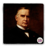 William McKinley Tumbled Stone Coaster
