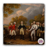 Surrender of General Burgoyne Tumbled Stone Coaster