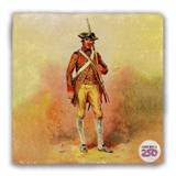 4th Connecticut Regiment Tumbled Stone Coaster