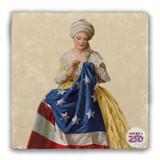 John Hancock Tumbled Stone Coaster