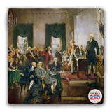 The Signing of the Declaration of Independence Tumbled Stone Coaster