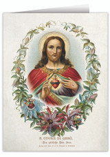 Antique German Sacred Heart Greeting Cards