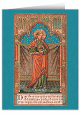 Illuminated Manuscript Sacred Heart Note Card