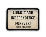 "Liberty and Independence" Iron-On Rectangle Patch