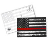 Thin Red Line Flag Postcard