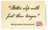 "Better Slip With Foot" Note Card