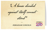 "A House Divided" Note Card