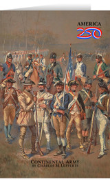 Continental Army Note Card